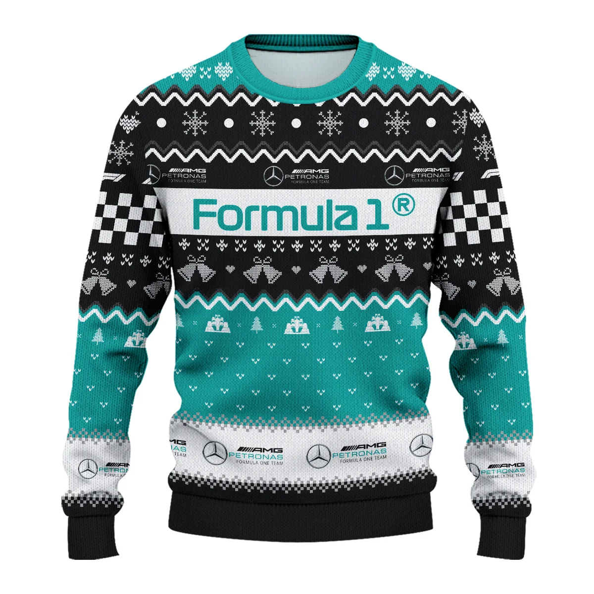Xmas Mercedes Formula 1 - Ugly Sweater BLVAF1220925A12MER - Image 2