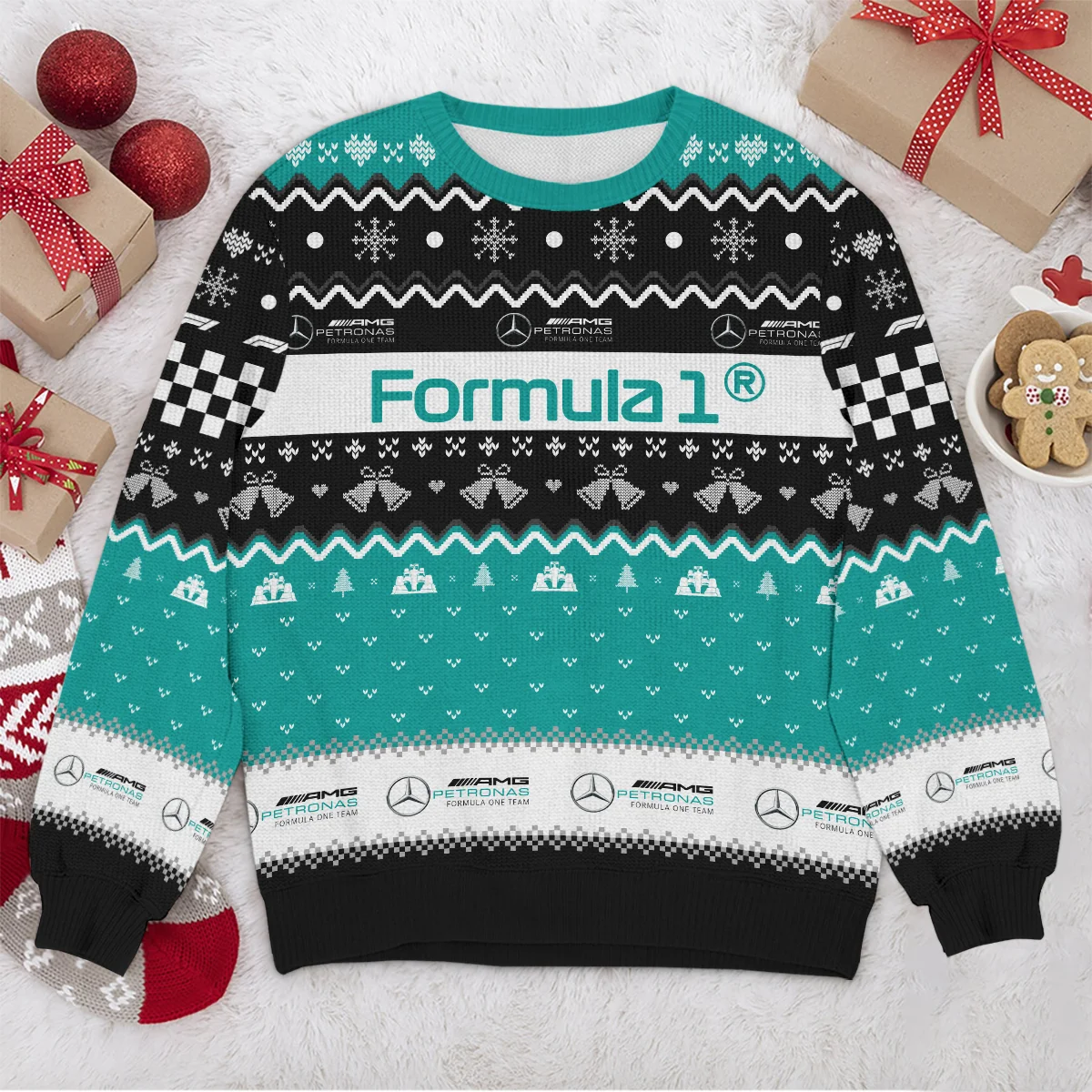 Xmas Mercedes Formula 1 - Ugly Sweater BLVAF1220925A12MER - Image 4
