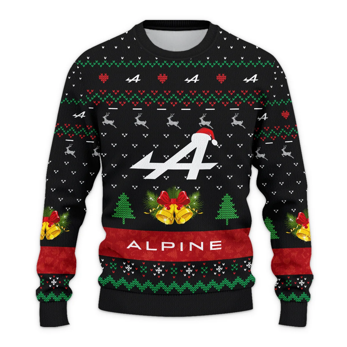 Xmas Pattern Alpine Formula 1 - Ugly Sweater BLVAF1220925A29ALP - Image 2