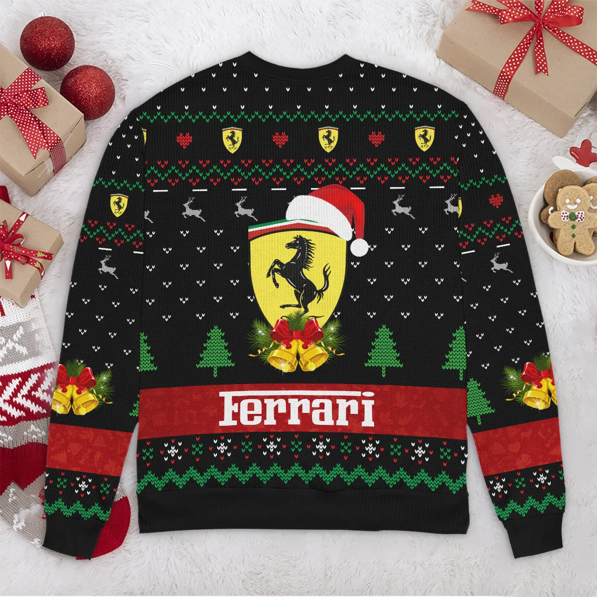 Xmas Pattern Ferrari Formula 1 - Ugly Sweater BLVAF1220925A29FRR - Image 6