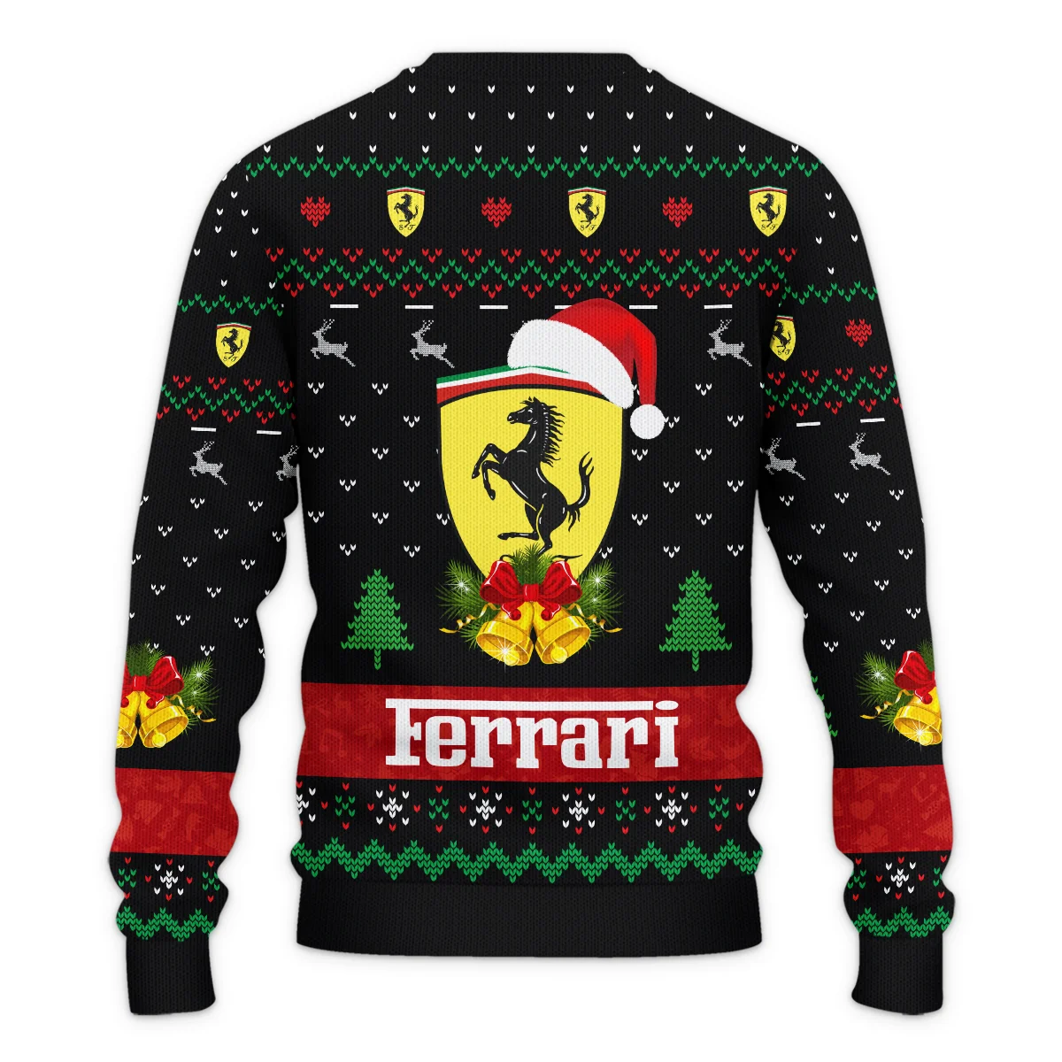 Xmas Pattern Ferrari Formula 1 - Ugly Sweater BLVAF1220925A29FRR - Image 3