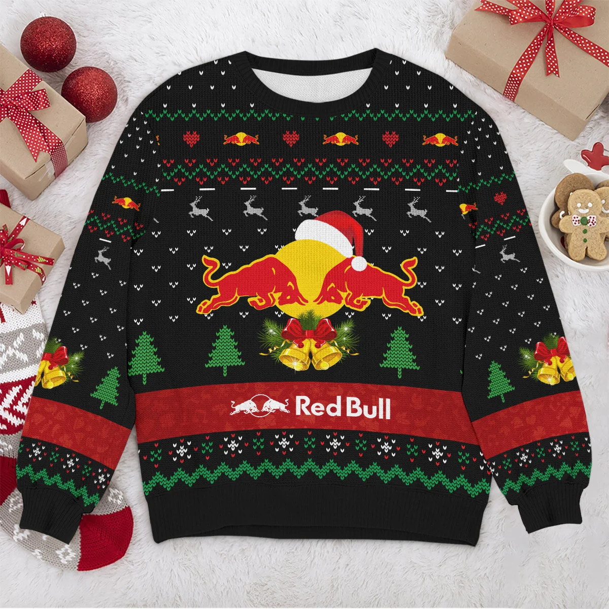Xmas Pattern Red Bull Racing Formula 1 - Ugly Sweater BLVAF1220925A29RBR - Image 4
