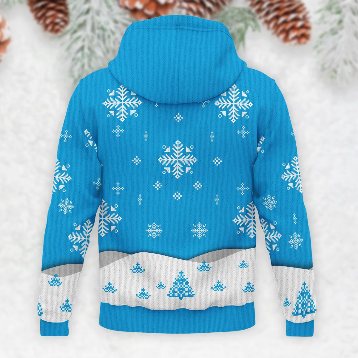 Xmas Pattern Williams Formula 1 - Knitted Hoodie BLVAF12209250A26WIL - Image 3