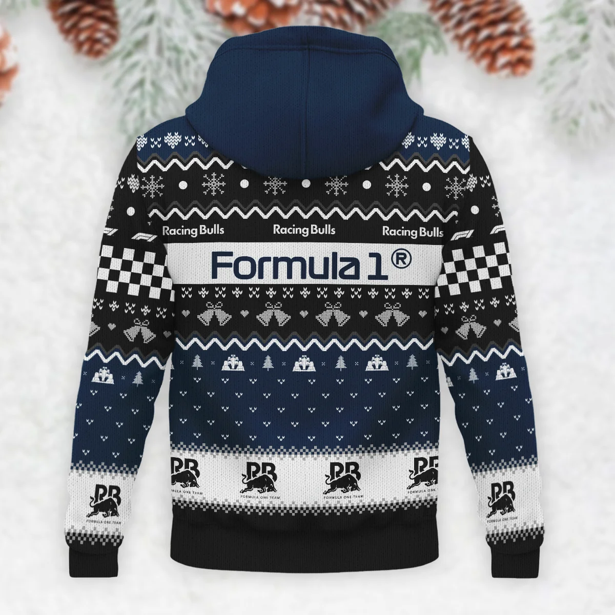 Xmas Racing Bulls Formula 1 - Knitted Hoodie BLVAF12209250A12RAC - Image 3