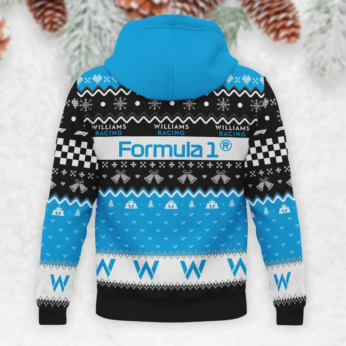 Xmas Williams Formula 1 - Knitted Hoodie BLVAF12209250A12WIL - Image 3