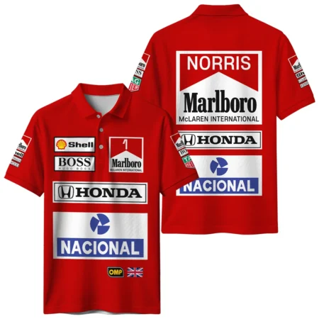 From 1988 to 2026 Lando Norris McLaren F1 Golden Era Polo Shirt BLNR3426A1PL