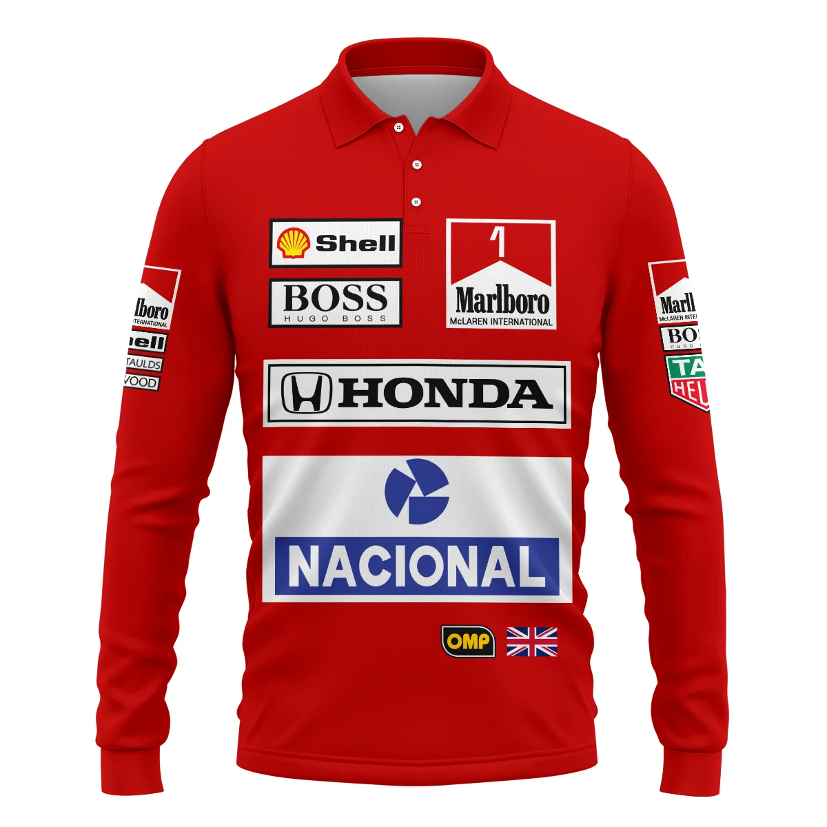 From 1988 to 2026 Lando Norris McLaren F1 Golden Era Long Polo Shirt Unisex Motorsport Apparel BLNR3426A1LPL - Image 2