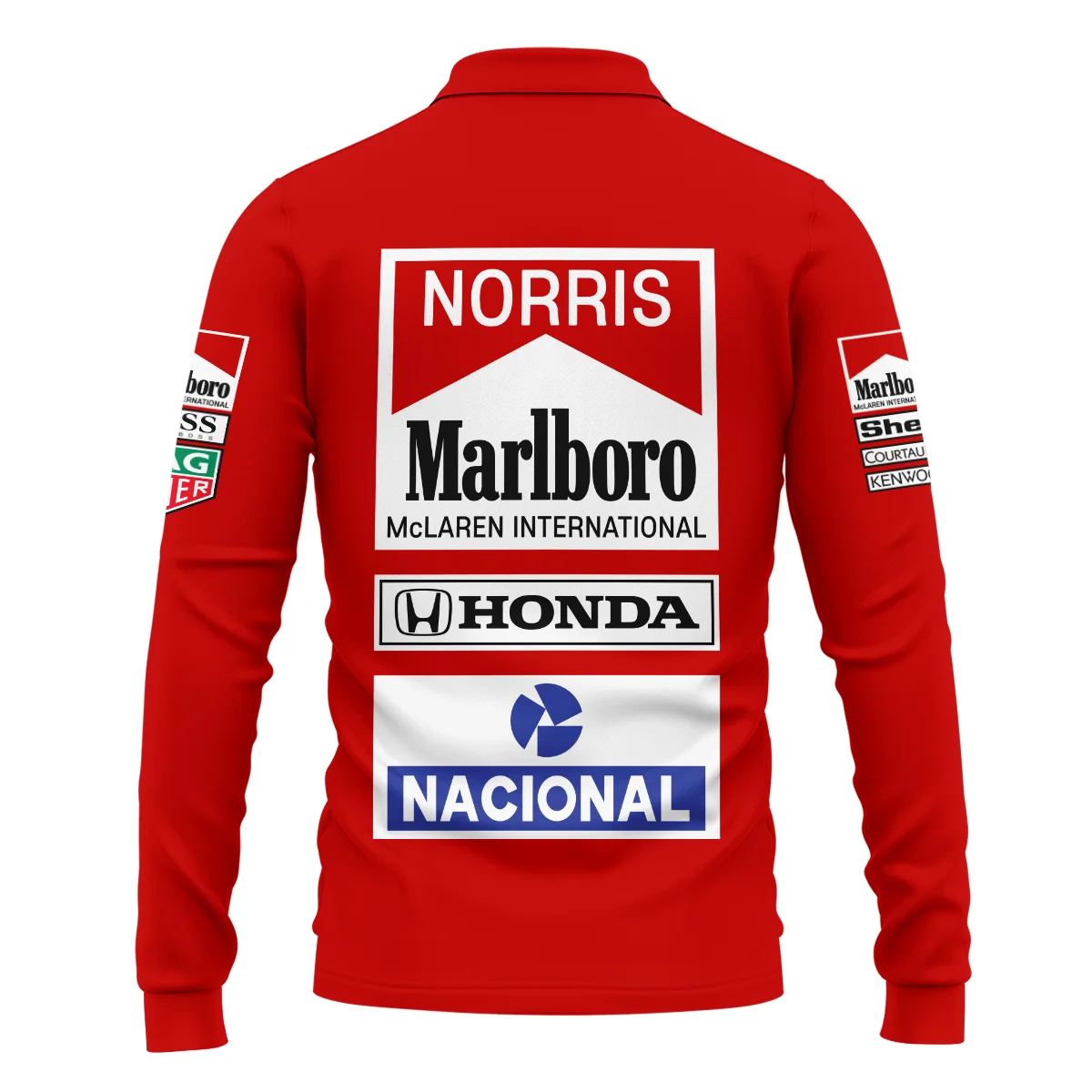 From 1988 to 2026 Lando Norris McLaren F1 Golden Era Long Polo Shirt Unisex Motorsport Apparel BLNR3426A1LPL - Image 3