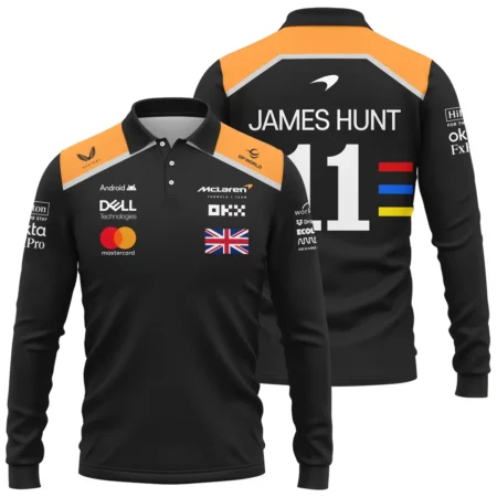 James Hunt x 2025 Edition Long Polo Shirt For Fans BL2725A2LPL - Motorsport Apparel