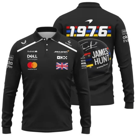 James Hunt x 2025 Edition Long Polo Shirt For Fans BL2725A3LPL - Racing Lifestyle Clothing
