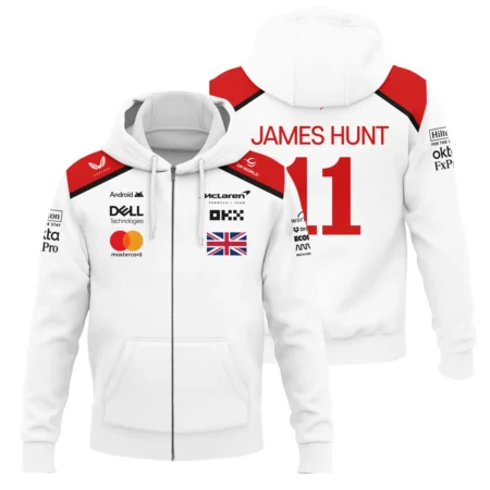 James Hunt x 2025 Edition Zipper Hoodie For Fans BL2725A1ZHD - Motorsport Apparel