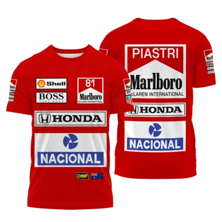 From 1988 to 2026 Oscar Piastri McLaren F1 Golden Era T-Shirt BLOP3426A1TS