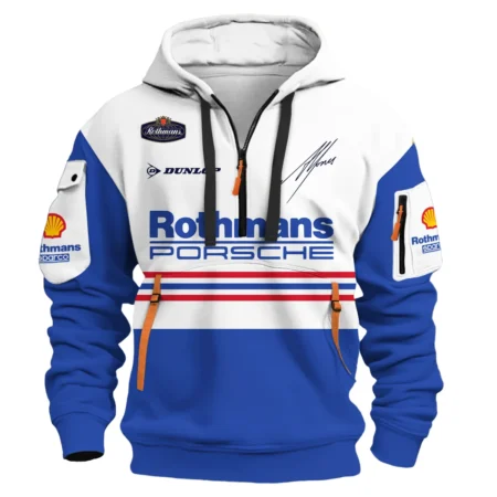 Alternative view of 1984 Alan Jones Rothmans Porsche Sandown 1000 Hoodie Half Zip BLAJ5426A1HDF