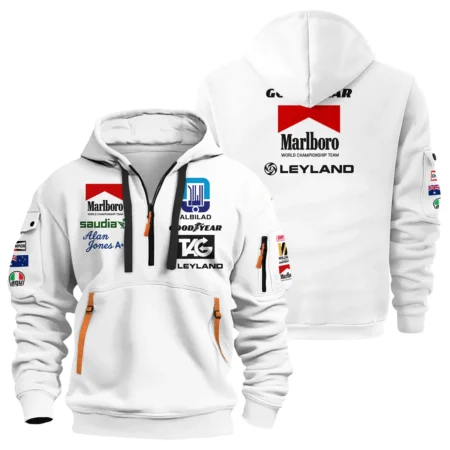 1980 WDC Alan Jones Williams F1 Hoodie Half Zip BLAJ5426A2HDF