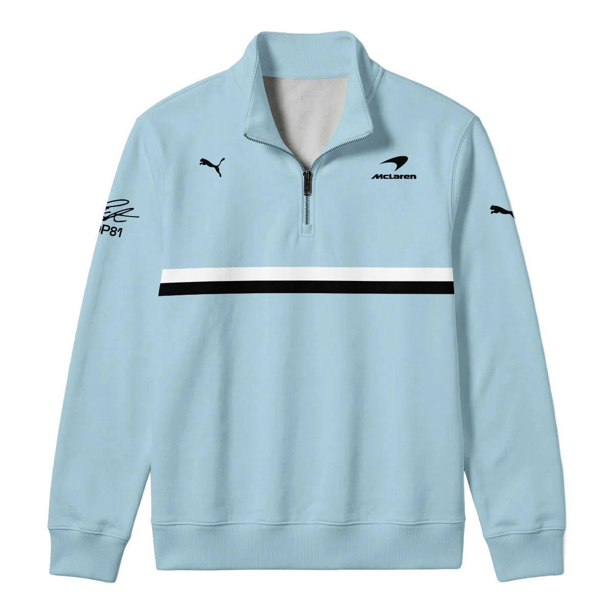 OP81 Oscar Piastri Puma McLaren - Quarter Zip Sweatshirt BLOP28326A1QZS - Image 2