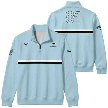 OP81 Oscar Piastri Puma McLaren - Quarter Zip Sweatshirt BLOP28326A1QZS