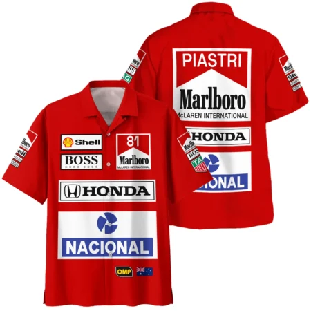 From 1988 to 2026 Oscar Piastri McLaren F1 Golden Era Hawaiian Shirt BLOP3426A1HW
