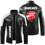 Ducati Inspired Fan Logo Leather Jacket QTMO230625A1DUC