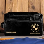 BMW Motorrad Motorcycles  Exclusive Logo - Personalized Leather Toiletry Bag QTMT180425BMW