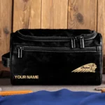 Indian Motorcycles Motorcycles  Exclusive Logo - Personalized Leather Toiletry Bag QTMT180425IND