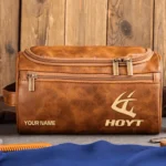 Hoyt Archery Exclusive Logo - Personalized Leather Toiletry Bag QTAR101125A1HYA