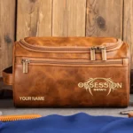 Obsession Bows Exclusive Logo - Personalized Leather Toiletry Bag QTAR101125A1OBS