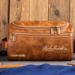 Balabushka All Over Prints- Personalized Leather Toiletry Bag QTBLA101125A1BLB