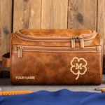 McDermott All Over Prints- Personalized Leather Toiletry Bag QTBLA101125A1MCD