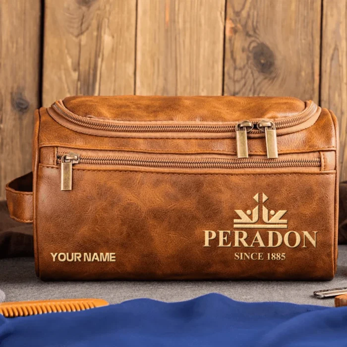 Peradon All Over Prints- Personalized Leather Toiletry Bag QTBLA101125A1PRD