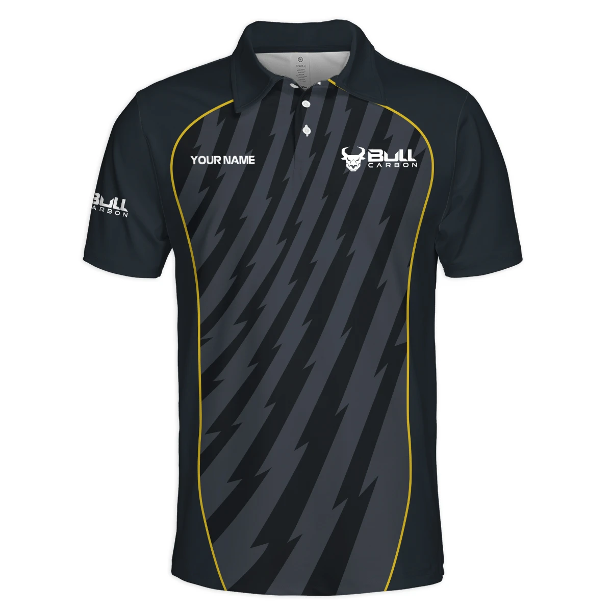 Bull Carbon All Over Prints- Personalized Polo Shirt QTBLA011125A1BLC-PL - Image 2