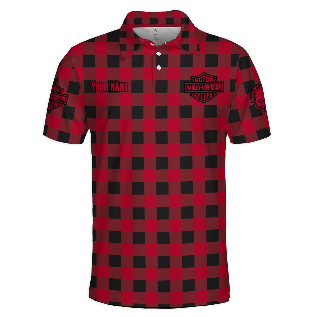 Harley-Davidson Motorcycle Polo Shirt Gift Fan Love QTHD261225AHD4-PL - Image 2