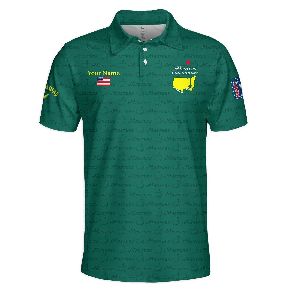 Callaway Masters Tournament Designed for True Fans Polo Shirt QTMT081025AA2CLW-PL