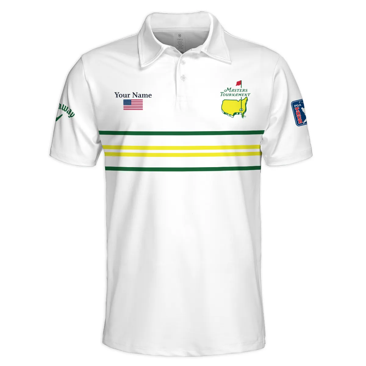 Callaway Masters Tournament Polo Shirt All Over Prints QTMT161225A1CLW-PL - Image 2
