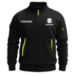 Suzuki Inspired Fan Logo Sweatshirt Half Zipper QTMO210825A1SUZ
