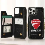 Ducati Personalized Name - Leather Flip Wallet Phone Case QTMO270625A1DUC