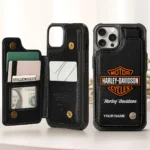 Harley-Davidson Personalized Name - Leather Flip Wallet Phone Case QTMO270625A1HD
