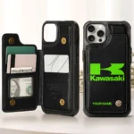Kawasaki Personalized Name - Leather Flip Wallet Phone Case QTMO270625A1KAW