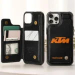 KTM Personalized Name - Leather Flip Wallet Phone Case QTMO270625A1KTM