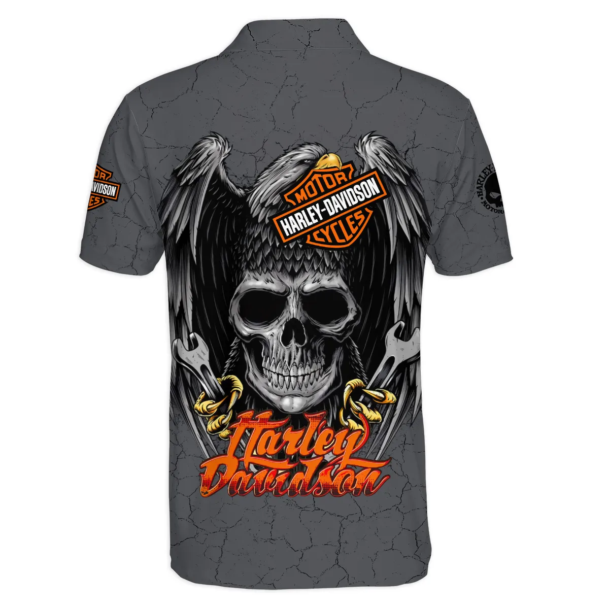 Harley-Davidson Motorcycle Polo Shirt Gift Fan Love QTHD261225AHD1-PL - Image 3