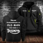 Triumph Motorcycles Exclusive Logo Hoodie Half Zipper QTTRI140425A2