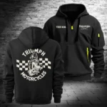 Triumph Motorcycles Exclusive Logo Hoodie Half Zipper QTTRI140425A6