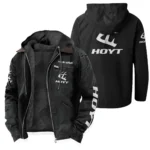 Hoyt Archery Men's Winter Fleece Lined Zip Hooded Jacket – Warm Outdoor Wear QTAR271125A1HYA