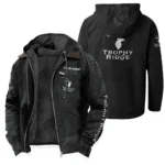 Trophy Ridge Men's Winter Fleece Lined Zip Hooded Jacket – Warm Outdoor Wear QTAR271125A1SPT