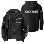 Nitro Boats Men's Winter Fleece Lined Zip Hooded Jacket – Warm Outdoor Wear QTFS271125A1NIB
