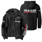 Tracker Boats Men's Winter Fleece Lined Zip Hooded Jacket – Warm Outdoor Wear QTFS271125A1TRA