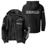 Zebco Men's Winter Fleece Lined Zip Hooded Jacket – Warm Outdoor Wear QTFS271125A1ZEB