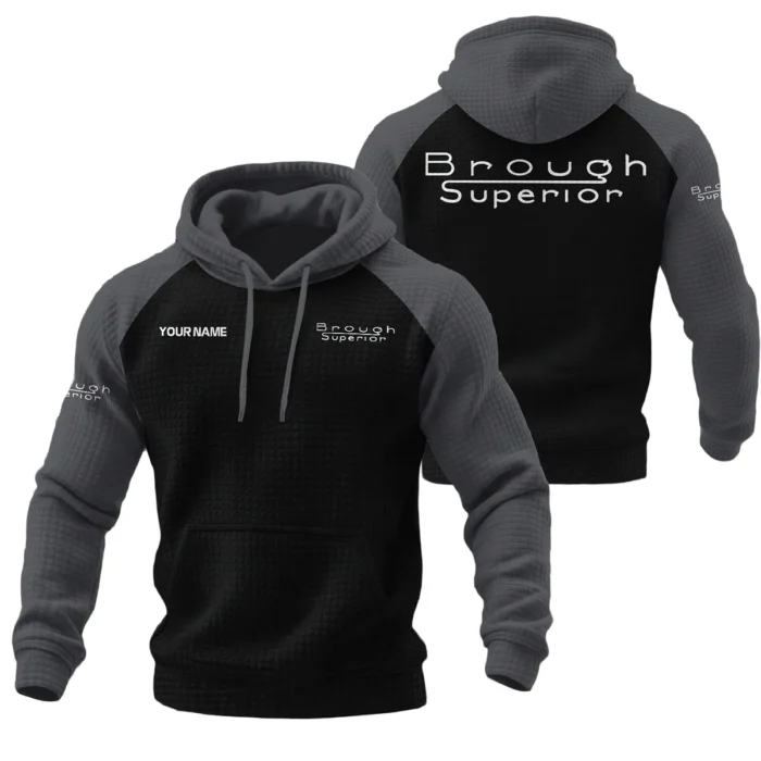 Brough Superior Hoodie Quilted Waffle Designed for True Fans QTVAMC121225A03BRO