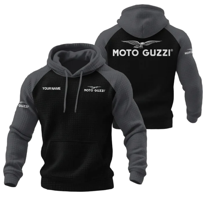 Moto Guzzi Hoodie Quilted Waffle Designed for True Fans QTVAMC121225A03MGU