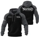 Norton Motorcycles Hoodie Quilted Waffle Designed for True Fans QTVAMC121225A03NOR