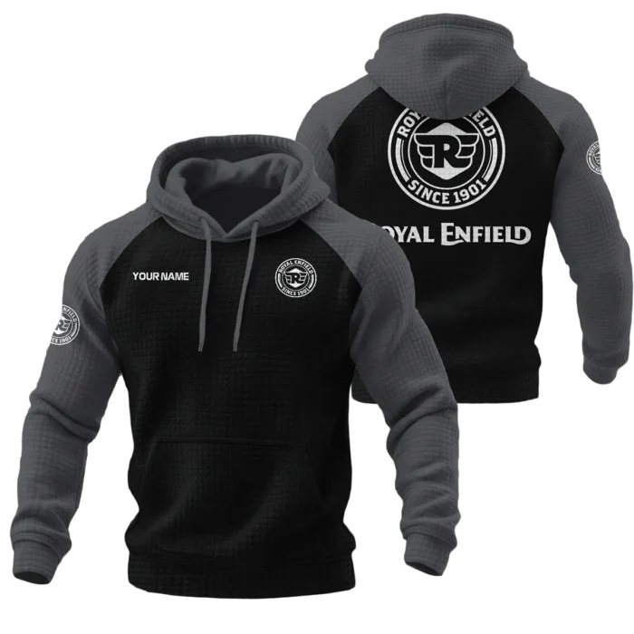 Royal Enfield Hoodie Quilted Waffle Designed for True Fans QTVAMC121225A03ROY